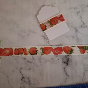 Échantillon de Washi Tape *Fraises* 1 m