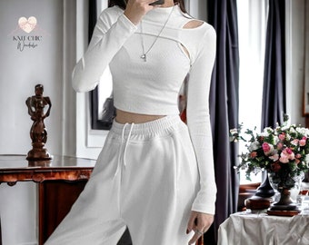 Damen-Einteiler | Langärmliges Tuch | Modisches Streetwear-Outfit