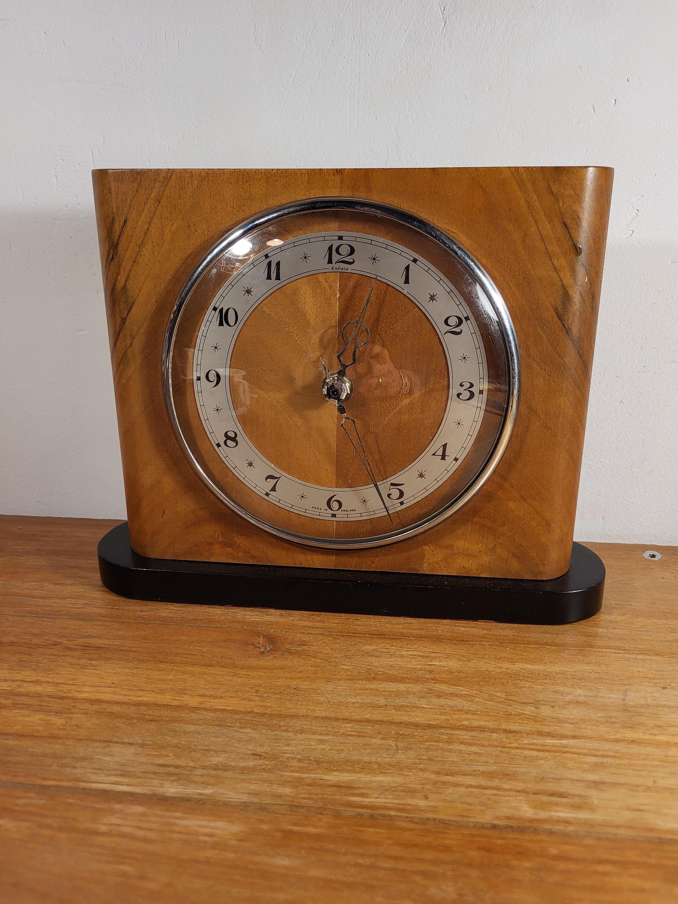 Vintage Smiths Enfield Clock, in Excellent Working Order. Art Deco