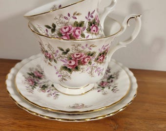 Vintage porcelain cup, Royal Albert, Lavender Rose. Ladies' or men's model.