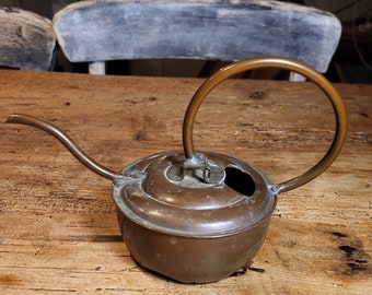 Vintage copper watering can, plant watering can. Red copper. Diameter 11 cm, total "length" 20 cm.