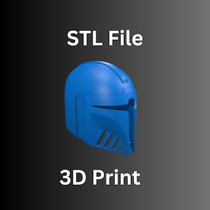 Mandalorian Helmet Star Wars Inspired STL File 3D Printing