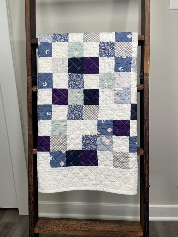 Sleepy Skies & Starry Nights: Handmade Patchwork Baby Quilt