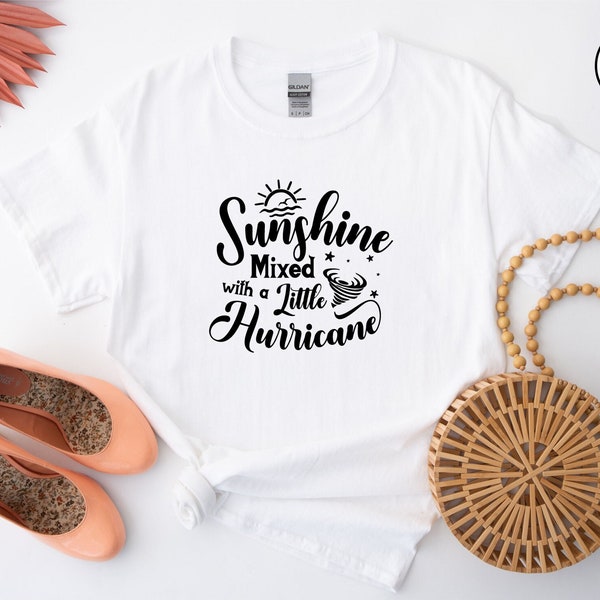 Summer Shirt, Cute Sarcastic Tees for Women and Kids, Sunshine, Hurricane Vacation T-Shirts, Nature-Inspired, Sarcastic Gifts [S-5XL]