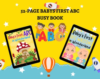 Babys First ABC | My First Busy Book Preschool Printable Learning Material Toddler Activities for Busy Binder Digital Download