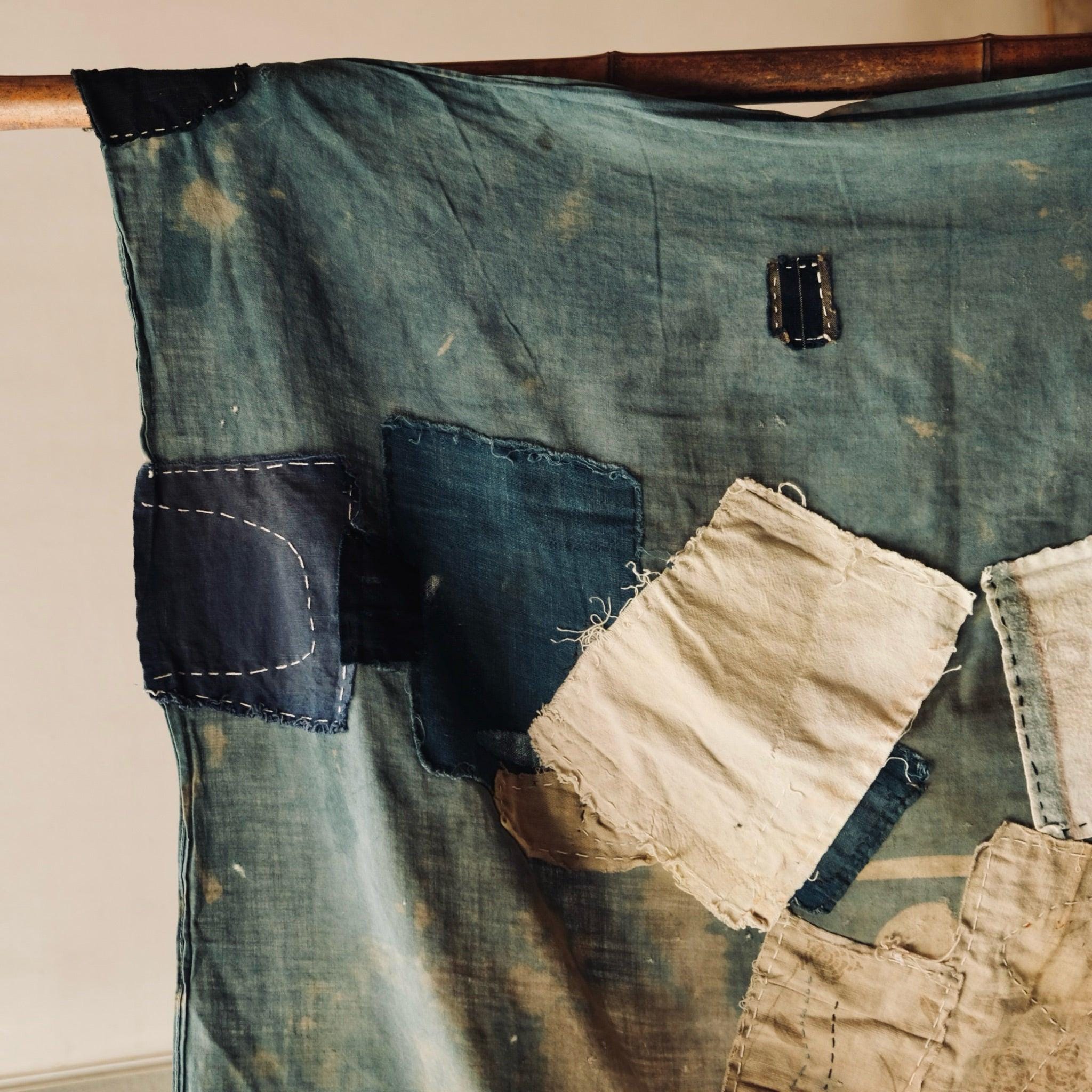 Indigo Supima Twill Graffiti FUROSHIKii