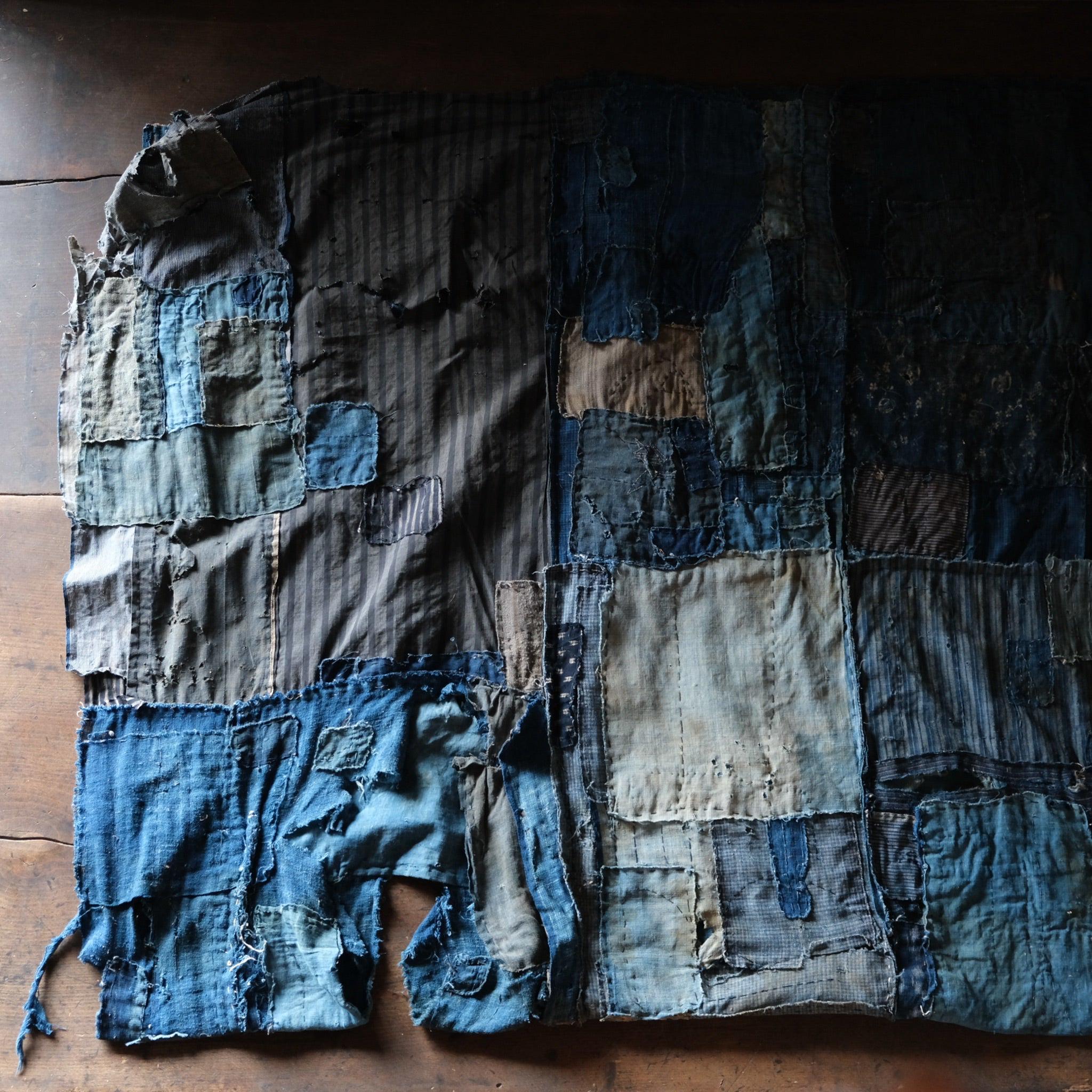 ヴィンテージ国産スーパーBOROラグ 刺し子藍染(a-22) - Etsy 日本