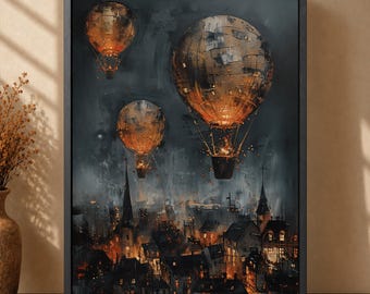 Dark Academia Wall Art – Vintage & Moody Décor Print – Dark Luxury Artistic Home Decoration – Dark Academia Art Print