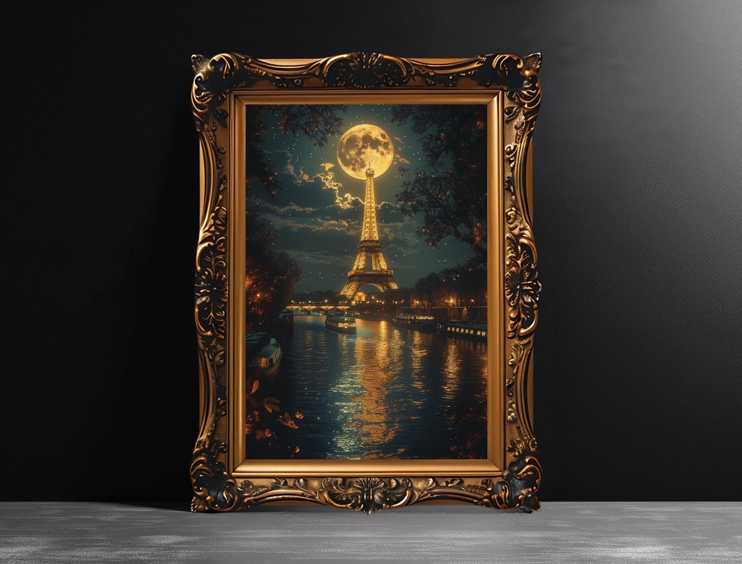 Vintage Paris Wall Art Print, Victorian Artful Framed Wall Décor ...