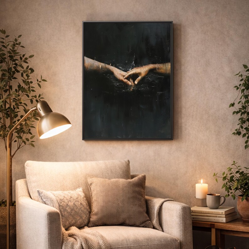 Dark Academia-muurdecoratie - Sfeervolle kunstprints, gotisch esthetisch decor, uniek vintage canvaskunstwerk voor eclectische stijl voor een griezelig huis afbeelding 7
