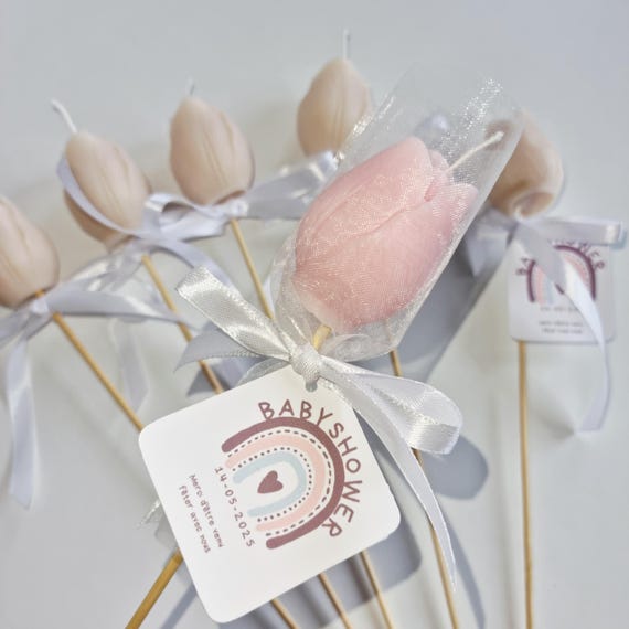 Bougies Parfumés en forme de tulip - couleurs & parfums personnalisées, cadeau de fête