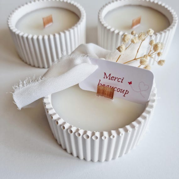 Lueur de Amour - bougie artisanale parfaite pour les mariages, baptêmes et soirées inoubliables