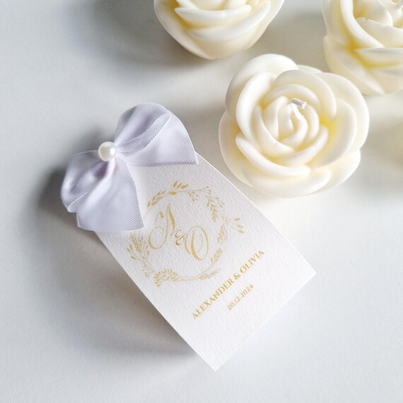 Bougies Parfumés en forme de Rose - couleurs & parfums personnalisées, cadeau de fête