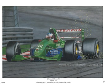 Jordan 191 With Michael Schumacher At The Wheel
