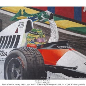 Lewis Hamilton Driving Aryton Senna&#39;s 1990 World Championship Winning McLaren MP4/5 At Interlagos 2024