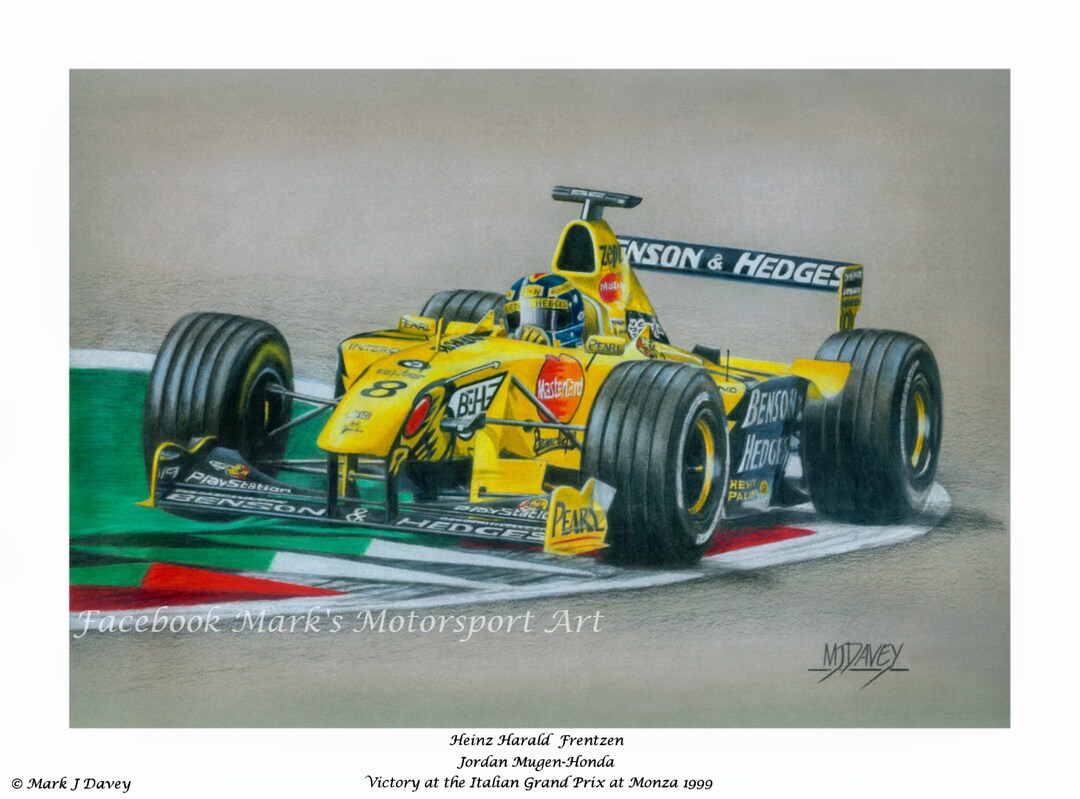 Heinz Harald Frentzen: 1999 Italian GP Jordan F1 Art