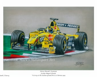 Heinz Harald Frentzen: 1999 Italian GP Jordan F1 Art