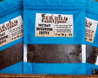 Café instantané aux champignons : crinière de lion, reishi, cordyceps et queue de dinde