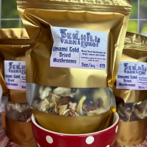 Mélange de champignons séchés gastronomiques et fonctionnels (crinière de lion, maitake, shiitake, huître, châtaigne, enoki) à ajouter à la soupe, aux escrocs, peu importe quoi ! Les États-Unis ont grandi !