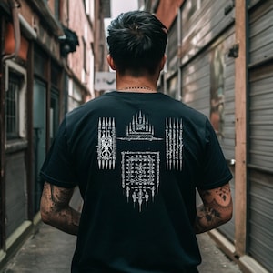 Yantra thailand tattoo Men&#39;s t shirt  jersey sak yant buddhist tattoo for protection top