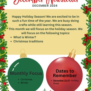 Classroom Themed Monthly Newsletters - Etsy