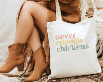 Never enough chickens  Local Egg Dealer Chicken Eggs Tote Bag, Grocery Bag, Shopping Bag, Reusable Tote Bag, Reusable Eco Friendly Bags