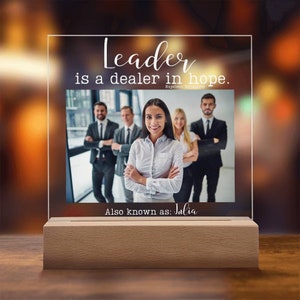 Personalized Work Colleague Leaving Present, Retirement Goodbye Gift, Leader Plaque, Mentor Leadership Gifts, Thank You Mentor Sign