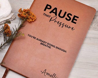 Daily Gratitude Self Care Mindfulness Notebook, Journal Prompts, Personalized Encouragement Gift, Warrior Mental health Affirmation