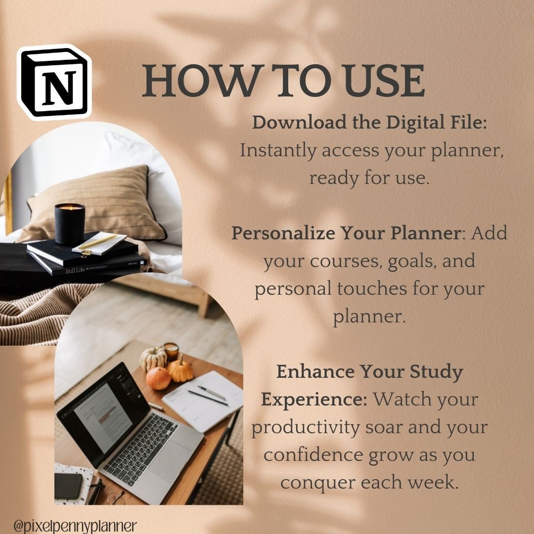 Weekly Planner Notion Template | Study Planner | Work Planner | Home ...