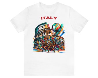 Italy Colosseum Soccer Gladiators T-Shirt - Euro Cup 2024