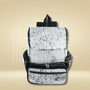 Handmade Cowhide Leather Backpack: Western Travel Bag