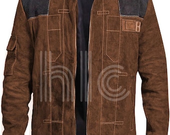 Handmade Men’s Classic Brown Suede Trucker Jacket | Vintage Western Shirt Collar Suede Leather Coat |  Lightweight Summer Jacket