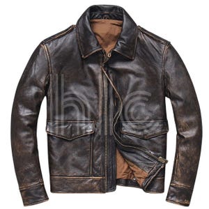 Handmade Men’s Vintage Brown Leather Jacket – Mens Distressed Motorcycle Leather Coat Unique style Party Jacket – Cafe Racer Jacket