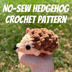 No-Sew Hedgehog Crochet Pattern - PDF