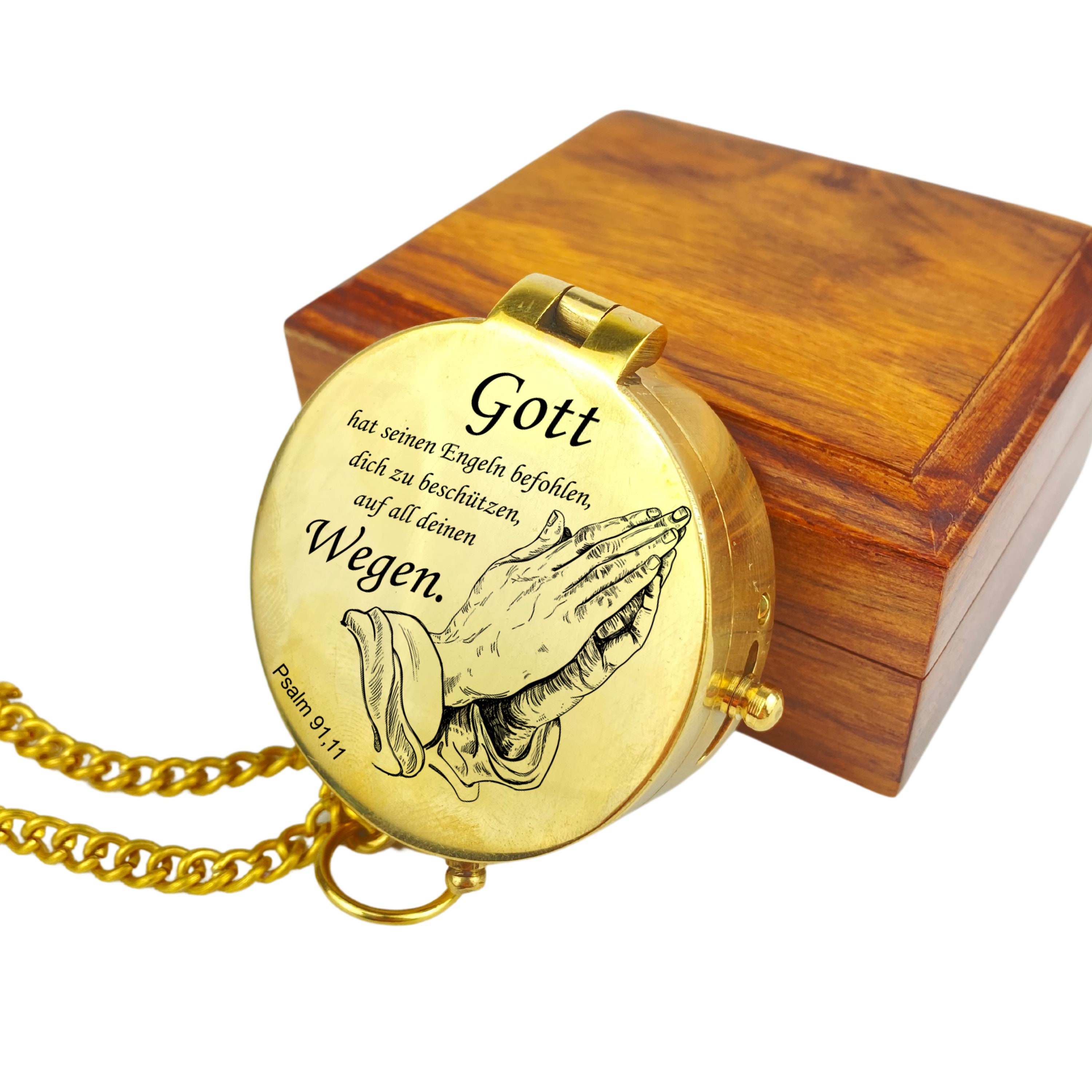 Bussola personalizzata, con incisione, scatola di legno/custodia in pelle, regalo di nozze, regalo di compleanno, regalo per testimoni dello sposo, regalo per uomo, Natale