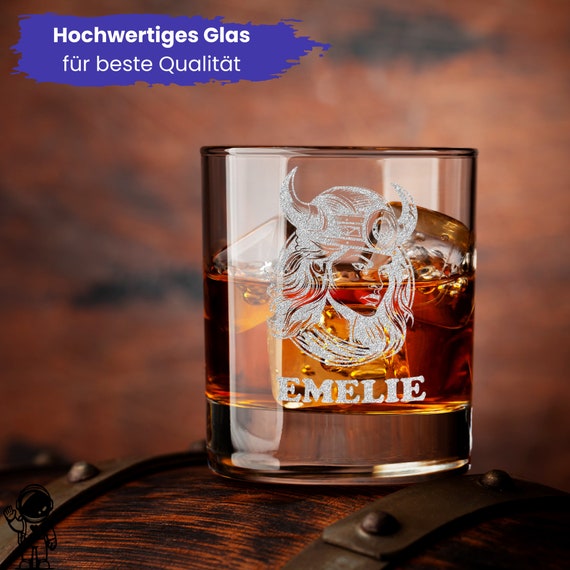 Whisky Set Mit Gravur – Mittelalter-Karaffe 700 Ml & Gläser In Holzbox, Personalisierbar
