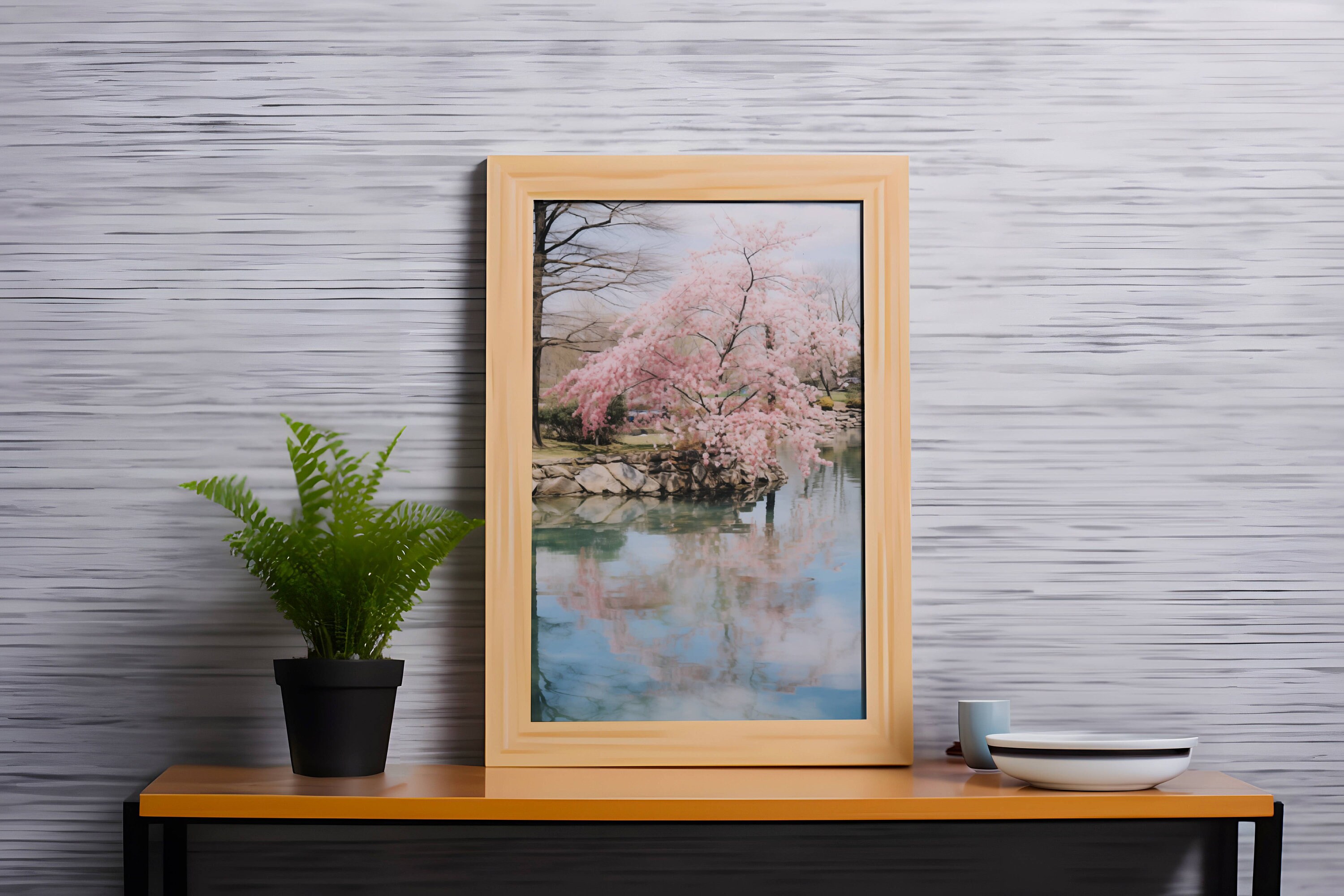 Japanese Cherry Blossom Artwork | Art Print | Sakura Tree Painting ...