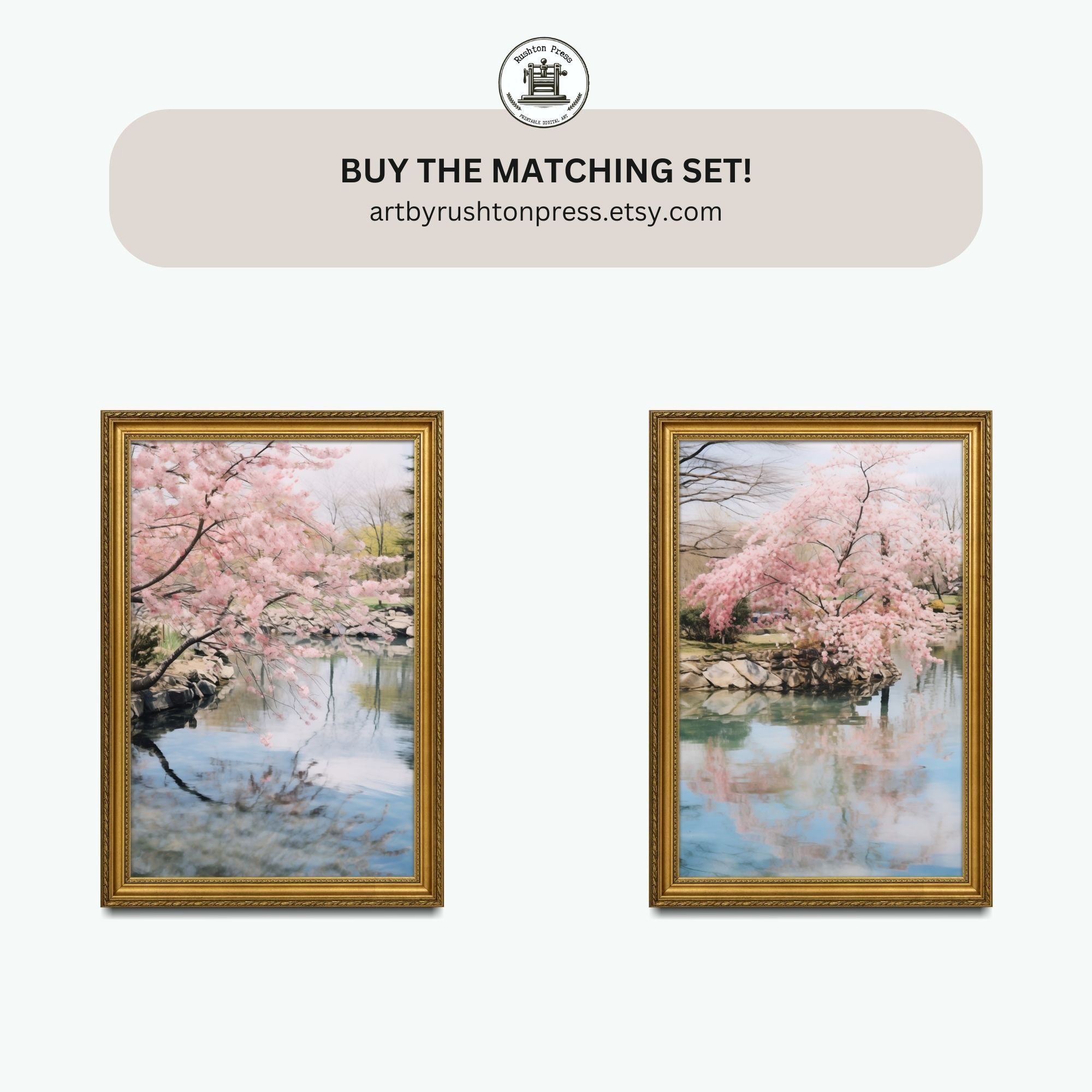 Japanese Cherry Blossom Artwork | Art Print | Sakura Tree Painting ...