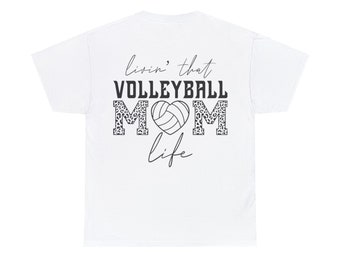 Volleybal moeder katoenen T-shirt
