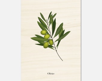 Olivier wood print 40x60