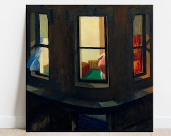 Edward Hopper Night Windows Canvas Print: Famous Wall Art