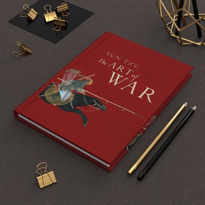 Sun Tzu&#39;s The Art of War Notizbuch, Buch Journal, Hardcover Notizbuch, Geschenk für Buchliebhaber