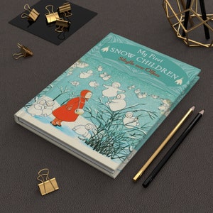 Cuaderno My First Snow Children de Sibylle von Olfers, diario de libros, cuaderno de tapa dura, regalo para amantes de los libros, regalos para amantes de los libros