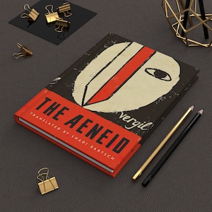 Vergil&#39;s The Aeneid Notebook, Book Journal, Hardcover Notebook, Book Lover Gift, Bookish Gifts