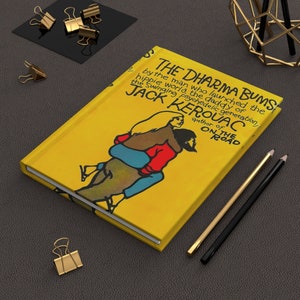 Jack Kerouac&#39;s The Dharma Bums Notebook, Book Journal, Hardcover Notebook, Book Lover Gift, Bookish Gifts