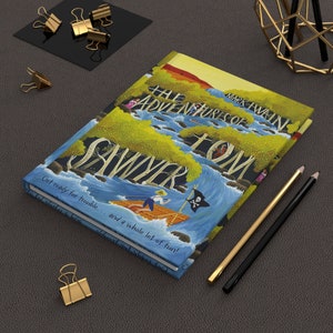 Mark Twain's The Adventures of Tom Sawyer Journal Notebook, Book Journal, Hardcover Notebook, Book Lover Gift, Bookish Gifts