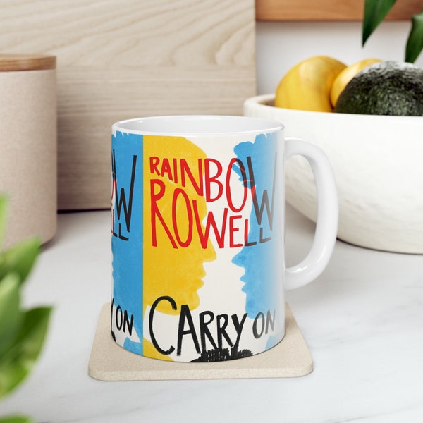 Rainbow Rowell's Carry On Coffee Mug, Book Mugs, Coffee Cup, Ceramic Mug, Book Lover Gift