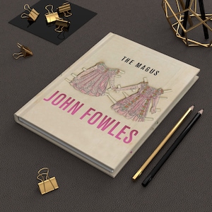 John Fowles&#39; The Magus Notizbuch, Buch Journal, Hardcover Notizbuch, Geschenk für Buchliebhaber, Geschenke für Bücherwürmer