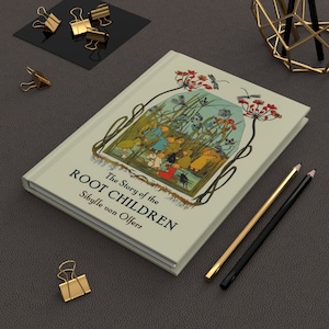 Cuaderno La historia de los niños de la raíz de Sibylle von Olfers, diario de libros, cuaderno de tapa dura, regalo para amantes de los libros, regalos para amantes de los libros