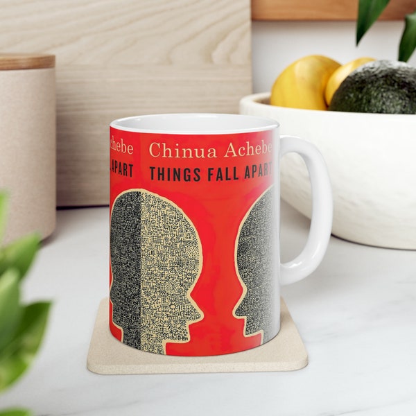Chinua Achebe's Things Fall Apart Book Cover Coffee Mug, Book Mugs, Coffee Cup, Ceramic Mug, Book Lover Gift
